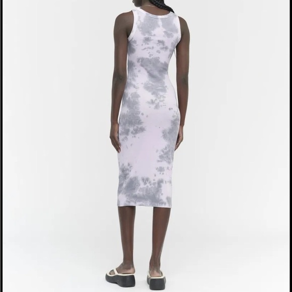 Ninety Percent NWT Organic Cotton Rib Cutout Midi Dress - Picture 6 of 6